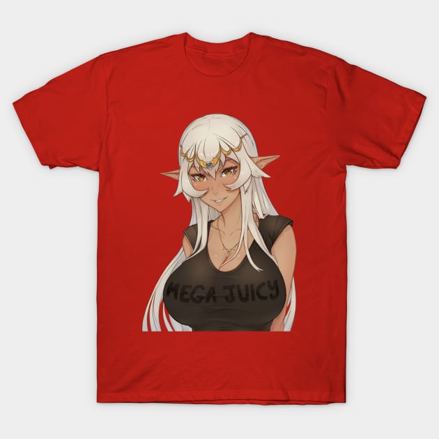 Mega Juicy Dark Elf T-Shirt by sadpanda